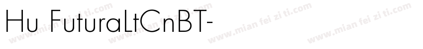 Hu FuturaLtCnBT字体转换